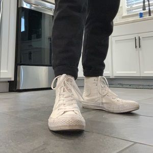 All white Converse